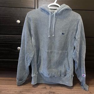 Grey/Blue Champion Hoodie